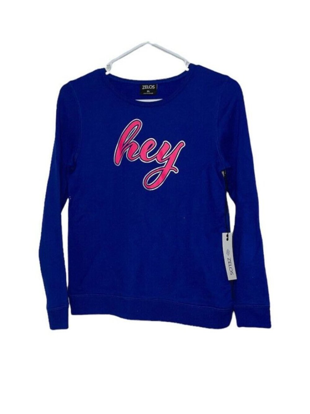 NWT Zelos Girls Sweatshirt Sz XL Blue Long Sleeve